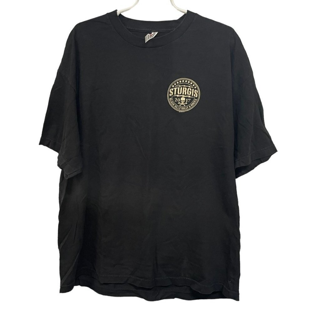 Sturgis Black Hills Rally 2017‎ Circle Logo T-Shirt Size 2XL